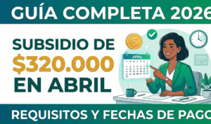 Subsidio de $320.000 en Abril, Requisitos