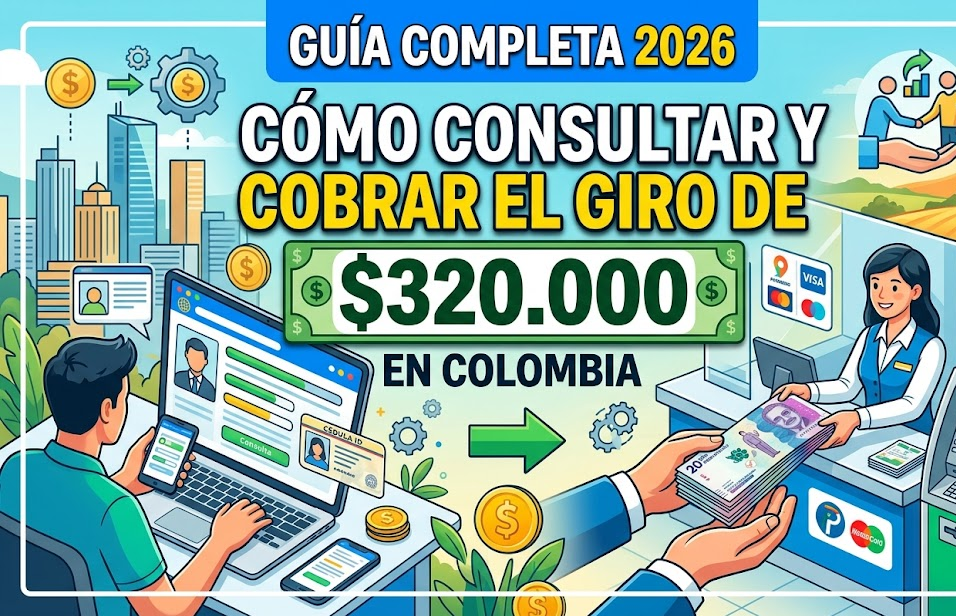 Cómo Consultar y Cobrar el Giro de $320.000 en Colombia